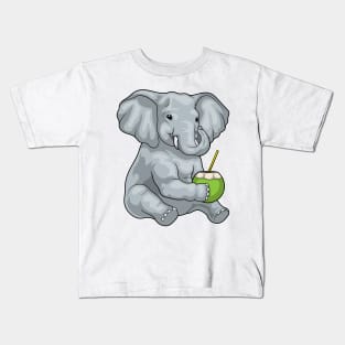 Elephant Coconut Kids T-Shirt